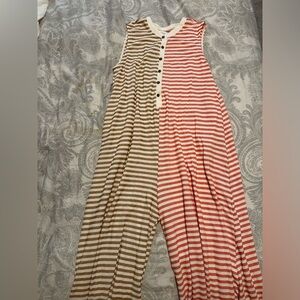 NWT Vestique To the Max Striped Jumpsuit